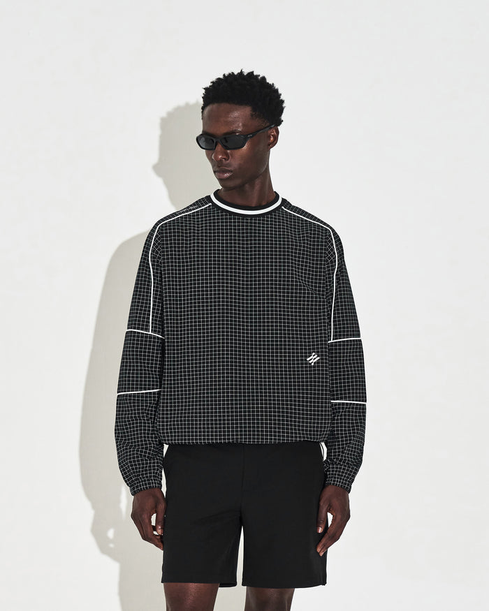 Elements Windbreaker - Black Grid