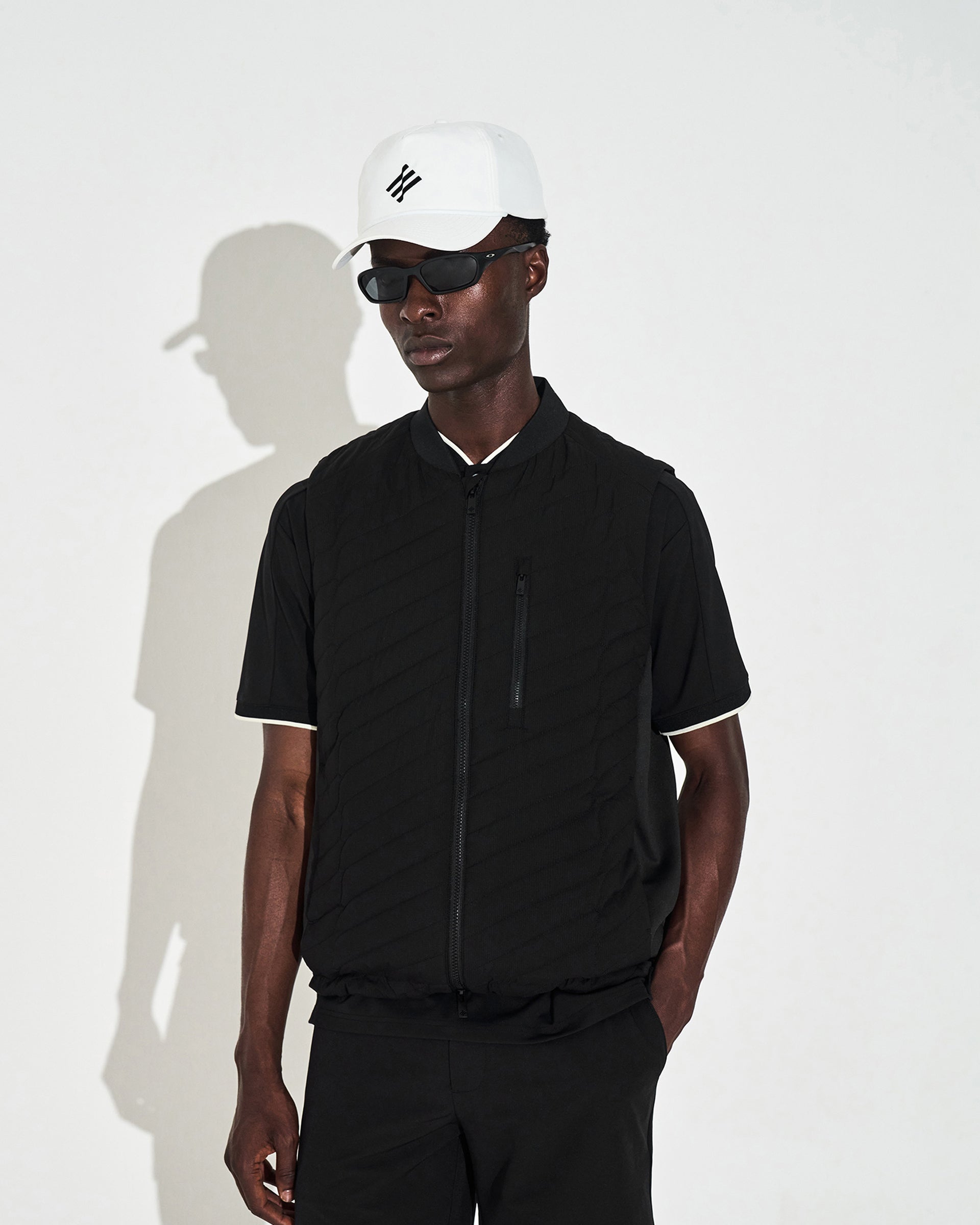 Monogram Insulated Gilet - Black