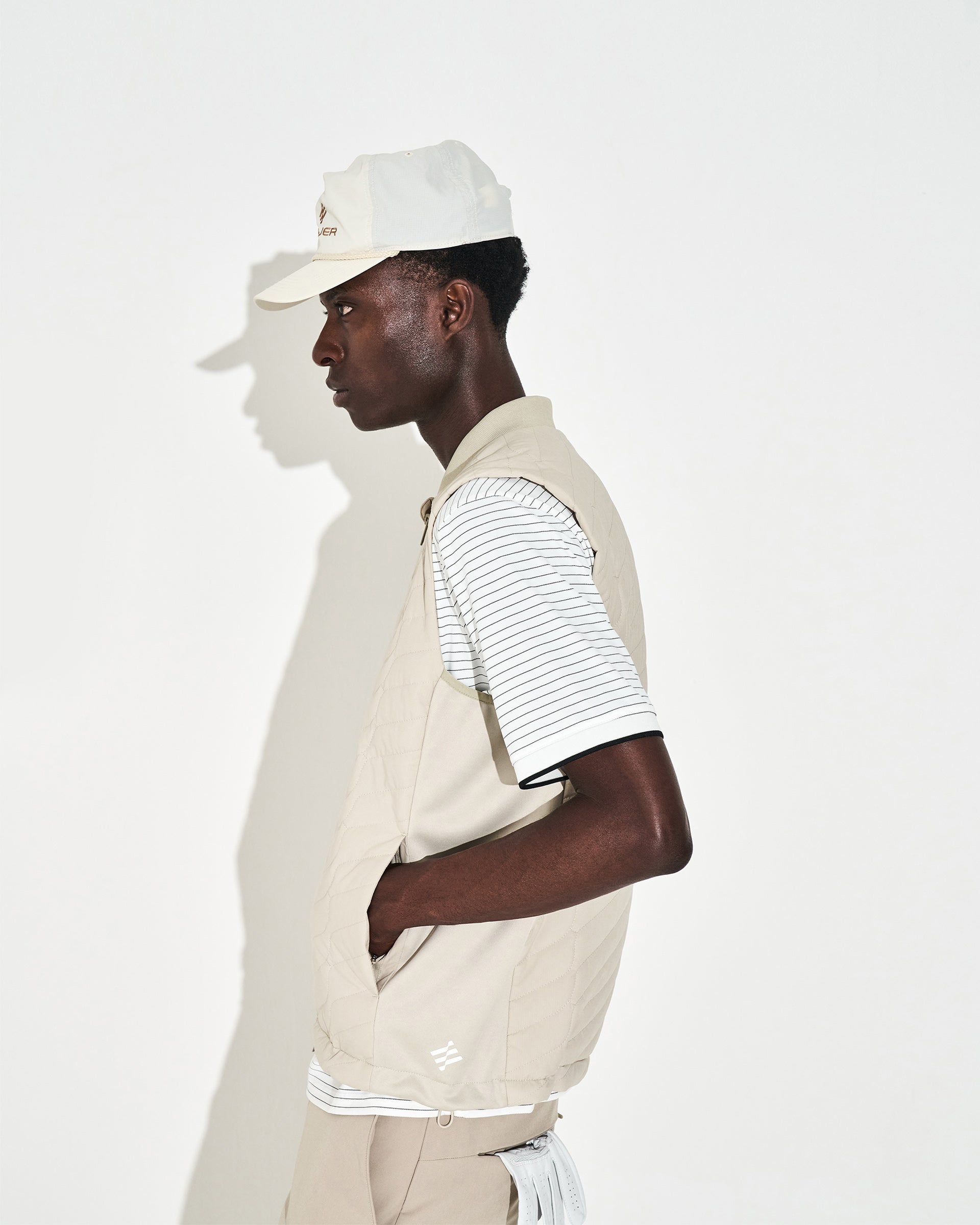 Monogram Insulated Gilet - Stone