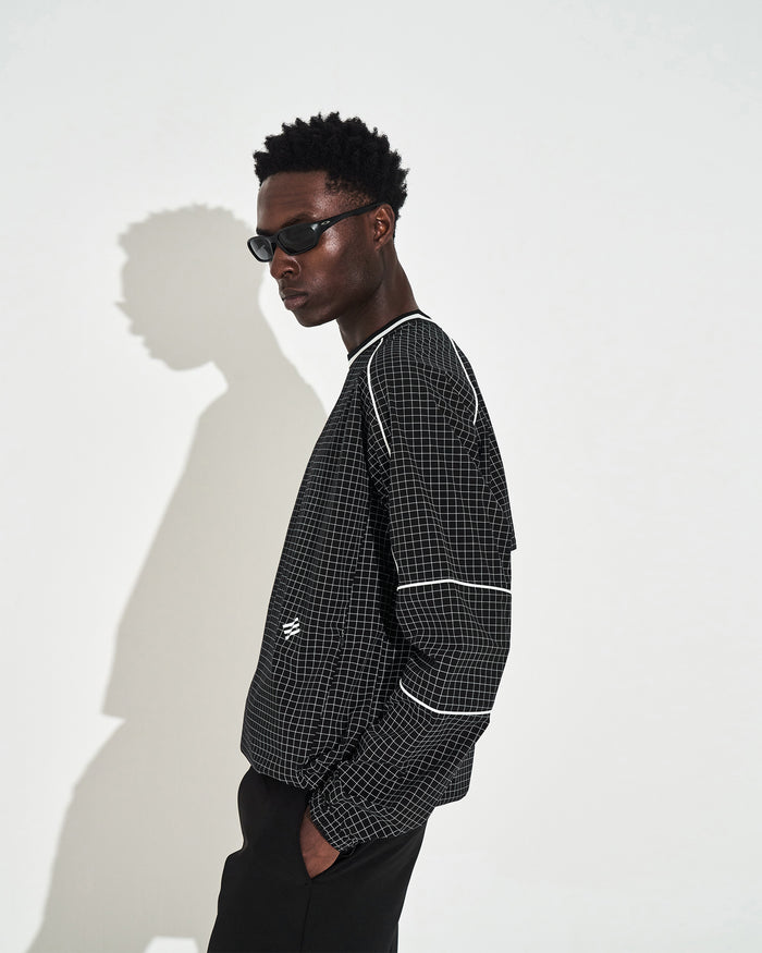 Elements Windbreaker - Black Grid