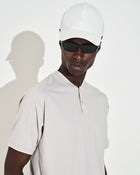 Mock Neck Polo - Grey