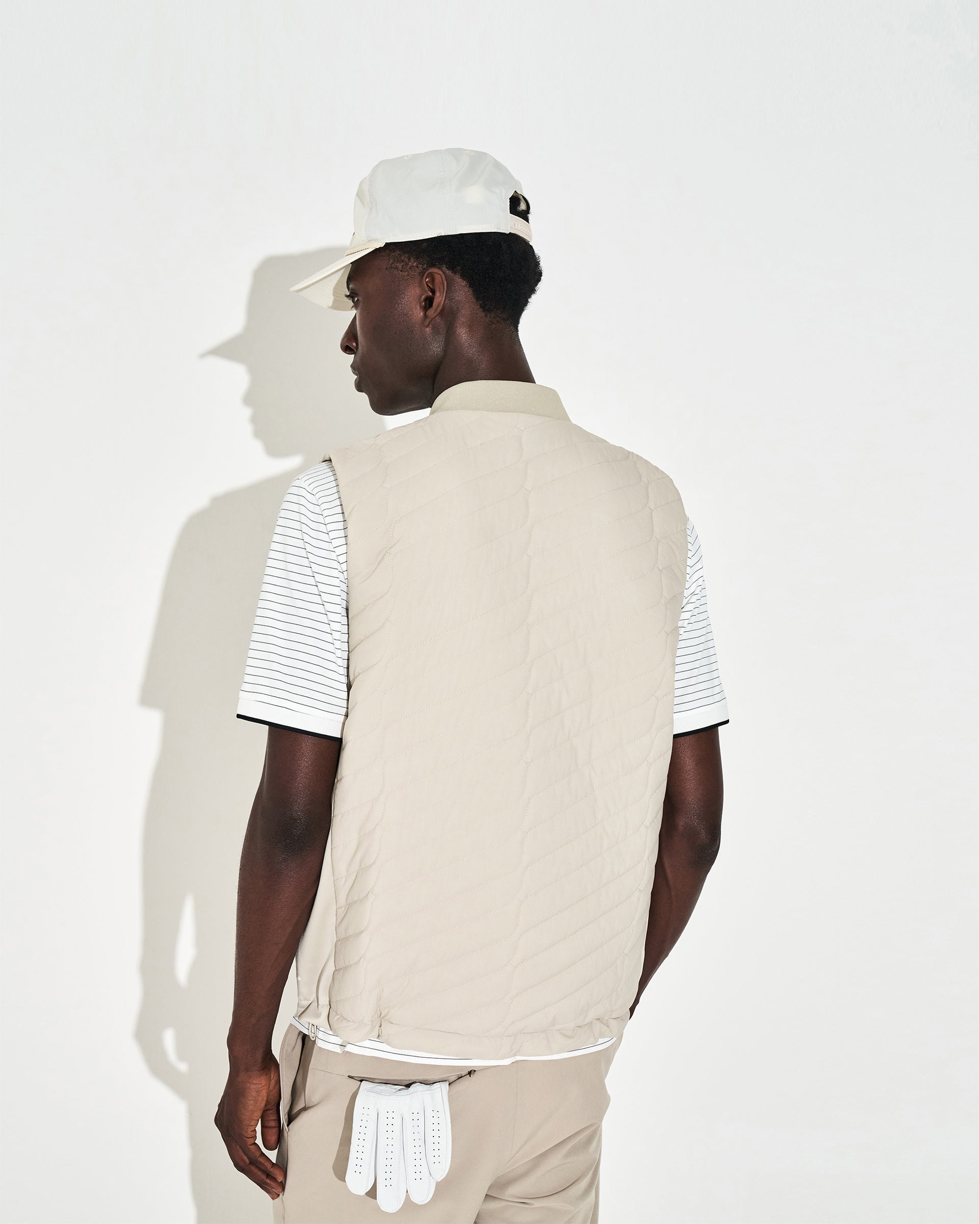 Monogram Insulated Gilet - Stone