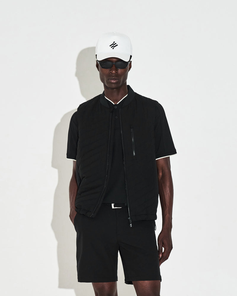 Monogram Insulated Gilet - Black
