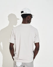 Mock Neck Polo - Grey