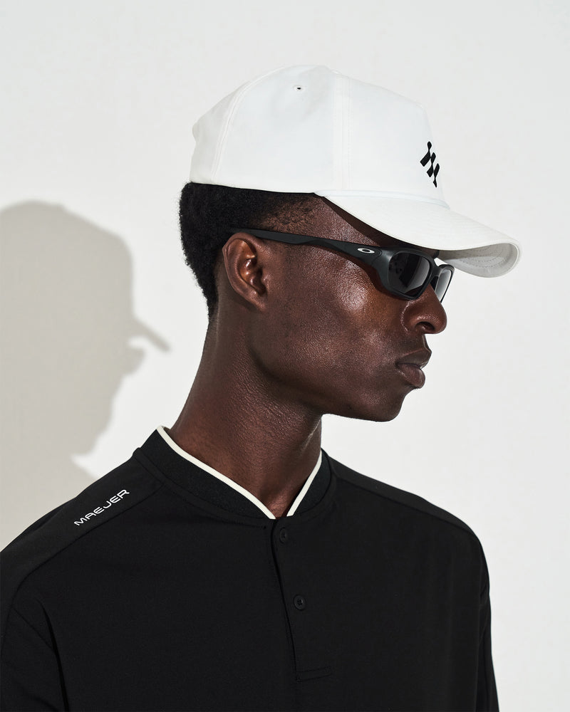 Mock Neck Polo - Black