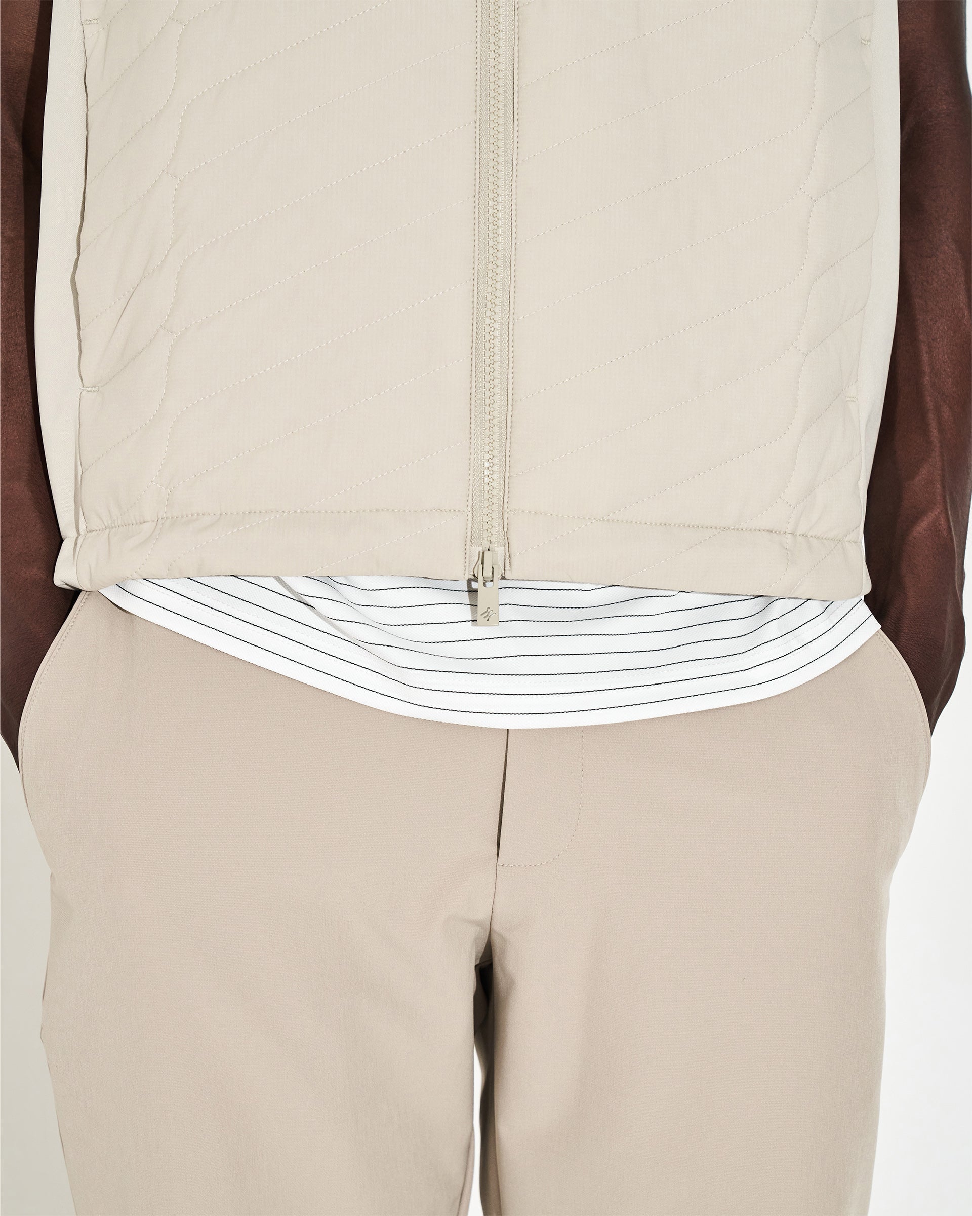 Monogram Insulated Gilet - Stone