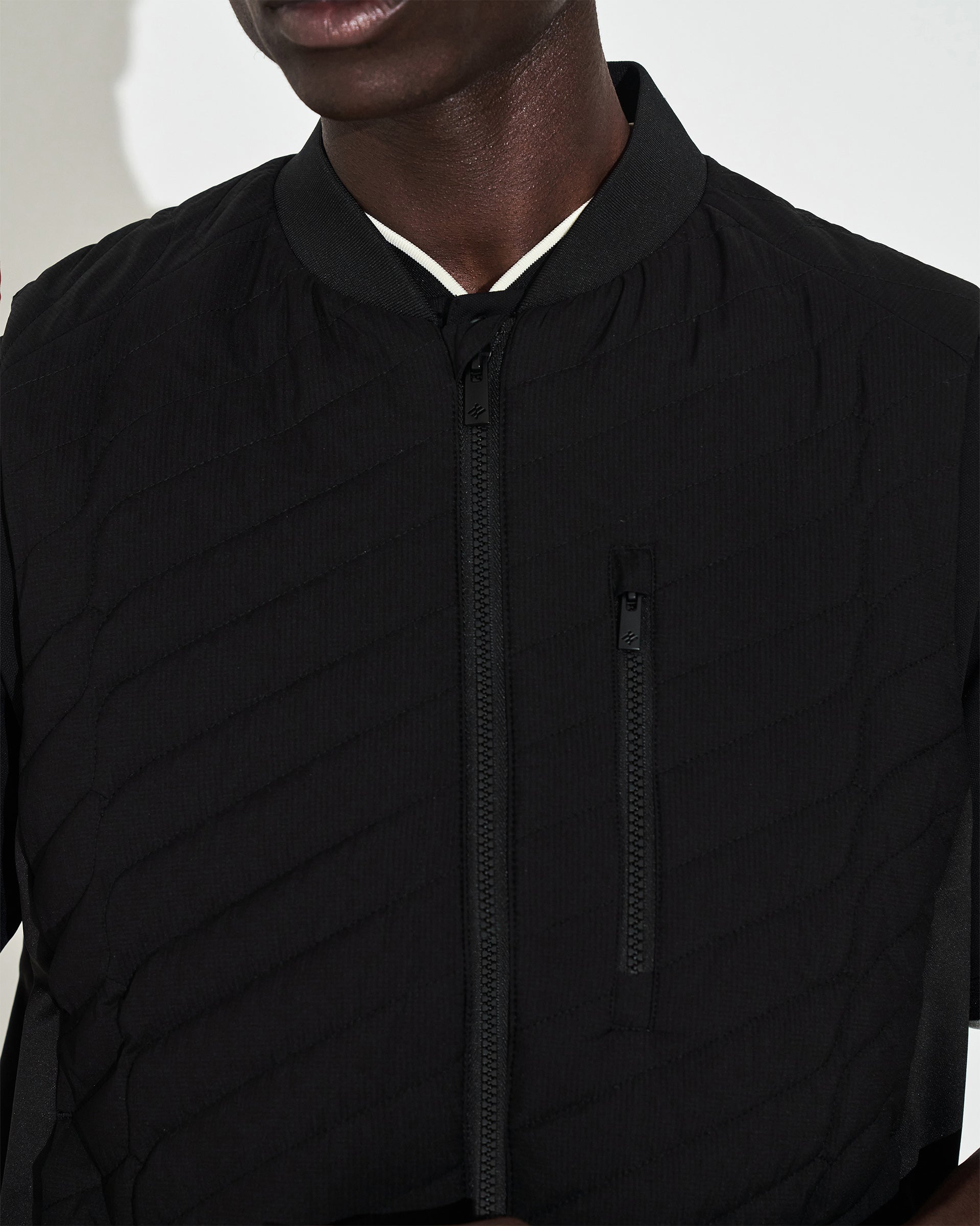 Monogram Insulated Gilet - Black