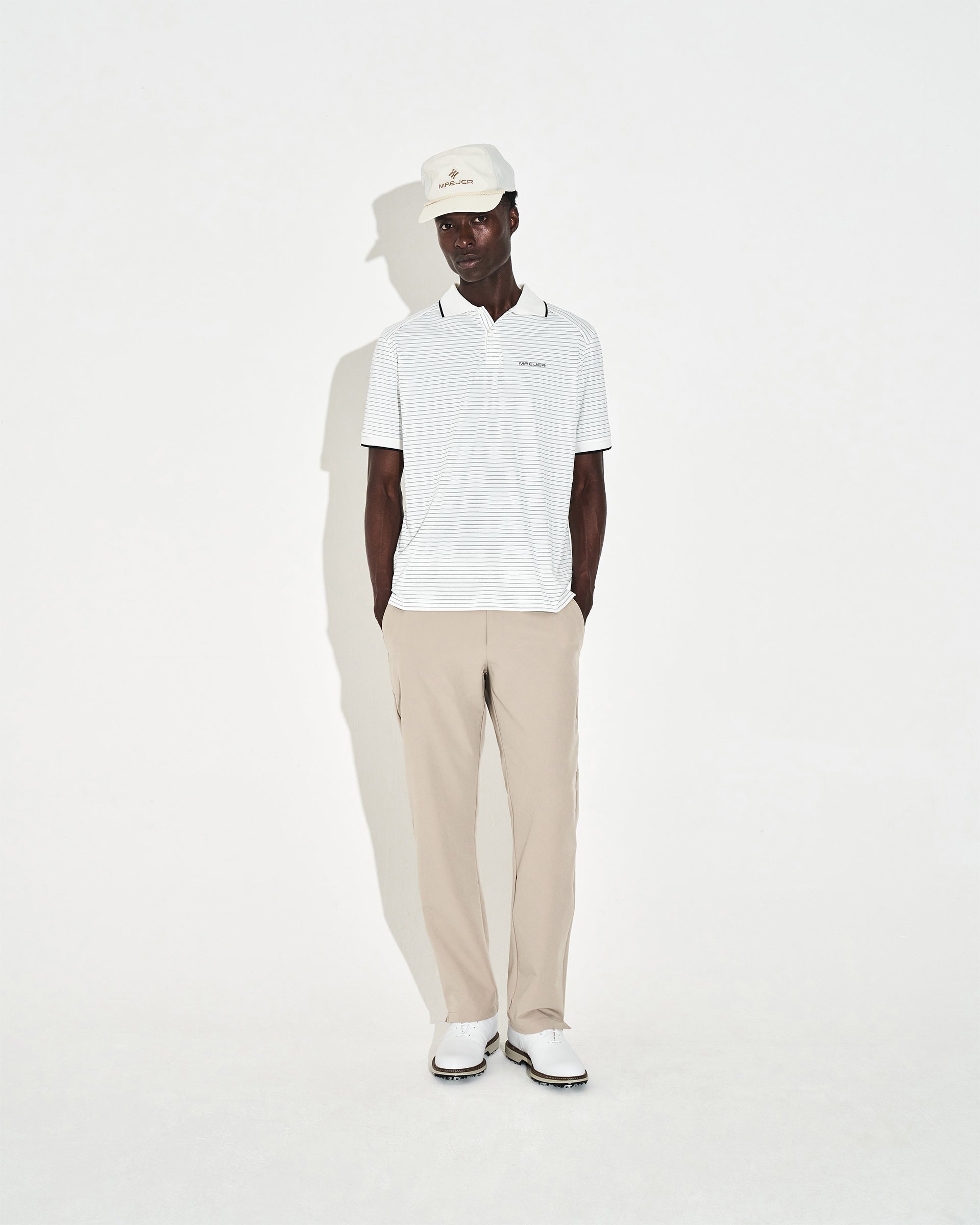 Origin Polo - White Stripe