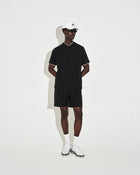 Mock Neck Polo - Black