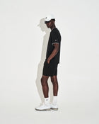 Mock Neck Polo - Black