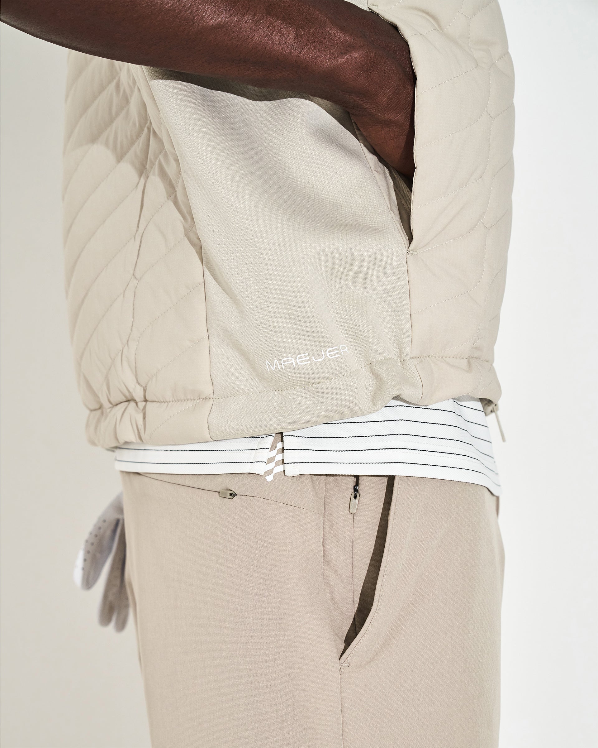 Monogram Insulated Gilet - Stone