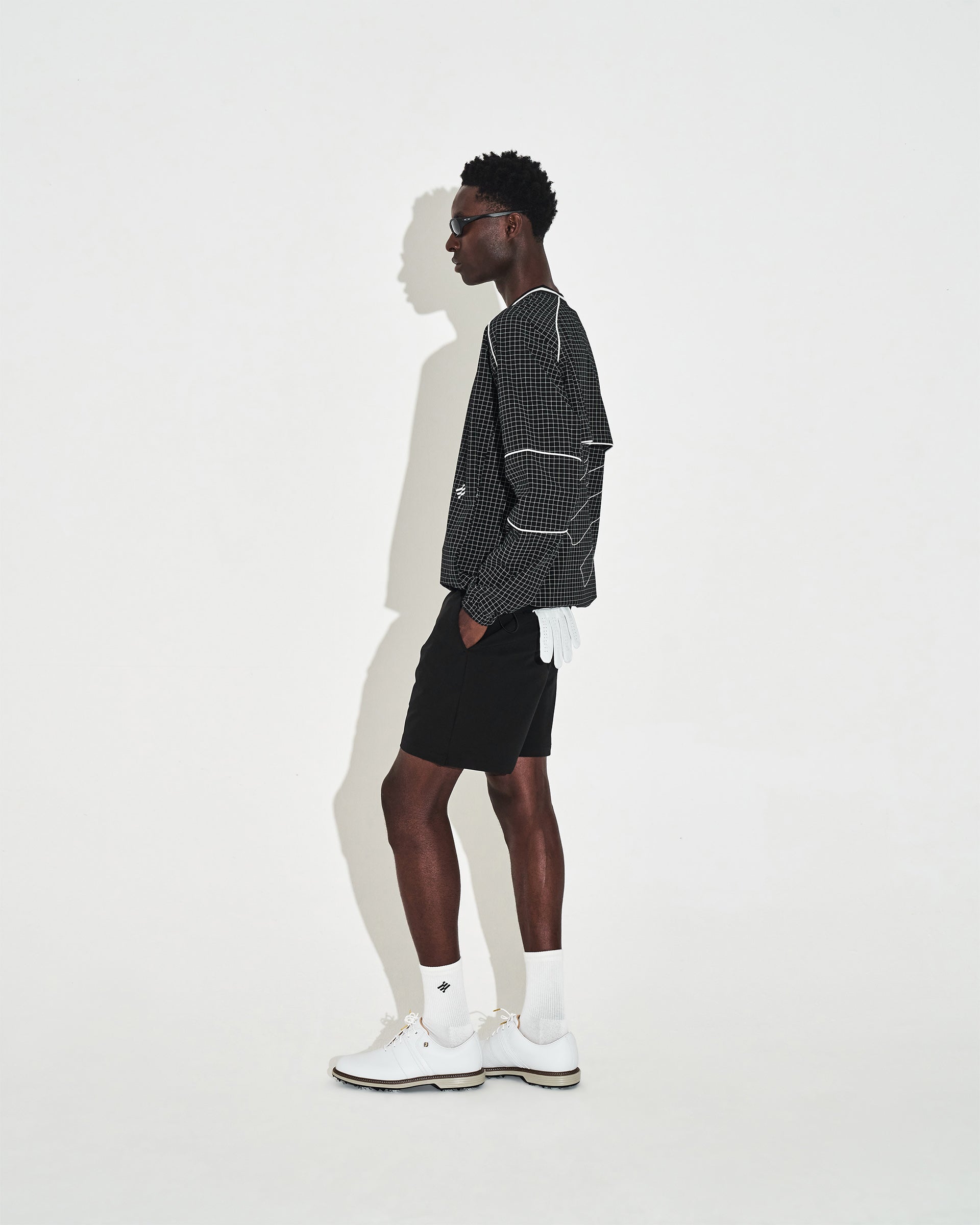 Elements Windbreaker - Black Grid